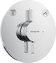 Mitigeur encastré Hansgrohe DuoTurn E 2 sorties chromé rosace Ø 155 mm