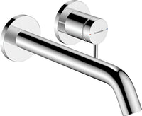 Mitigeur de lavabo mural Hansgrohe Tecturis S saillie 225 mm chromé