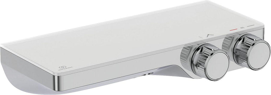 Thermostatique douche apparent Ideal Standard Ceratherm S200 avec tablette verre chromé