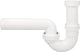 Siphon tubulaire pour éviers Dallmer type 100/0, DN50 (2") x DN50, plastique blanc