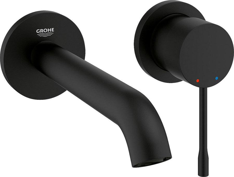 Mitigeur mural de lavabo Grohe Essence saillie 183mm phantom black