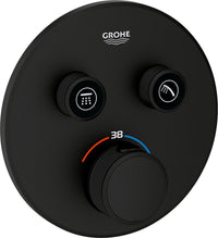 Thermostatique douche encastré Grohe Grohtherm SmartControl 2 sorties phantom black
