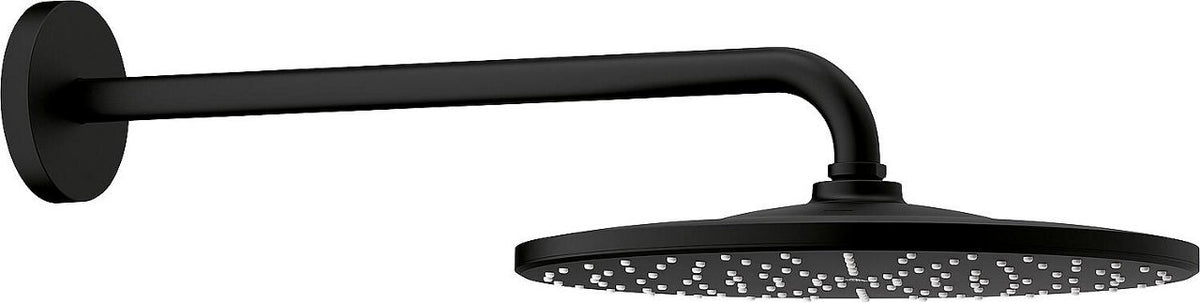 Set de pomme de douche GROHE Rainshower Mono 310 et bras mural 422mm, phantom black