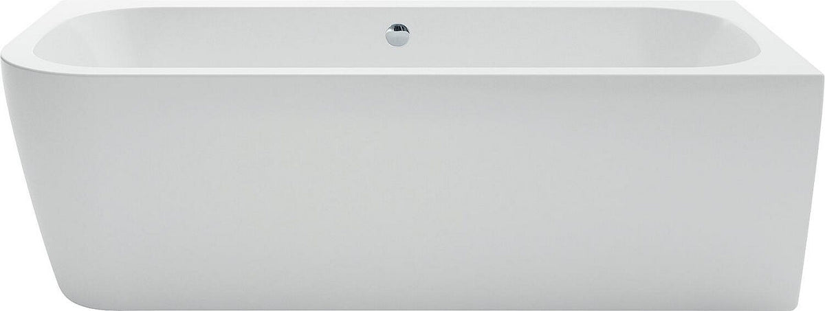 Baignoire d'angle Loup arrondie à gauche 180x58x80 cm acrylique blanc