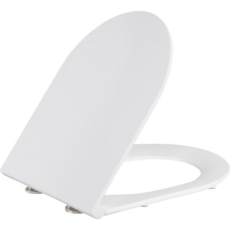 Abattant WC Amur Compact en duroplaste, fermeture douce, passend pour 93 242 13