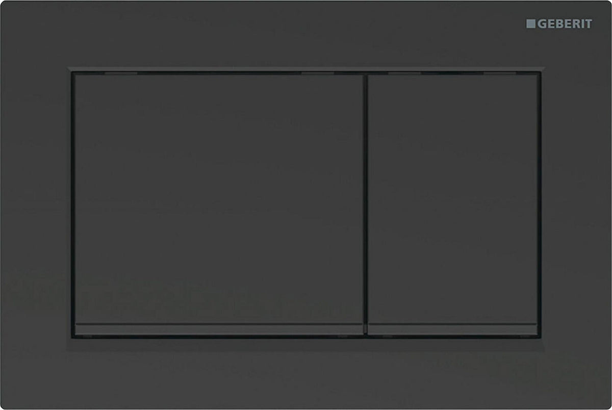 Plaque de commande Geberit Omega 20 Square, rinçage à 2 quantités