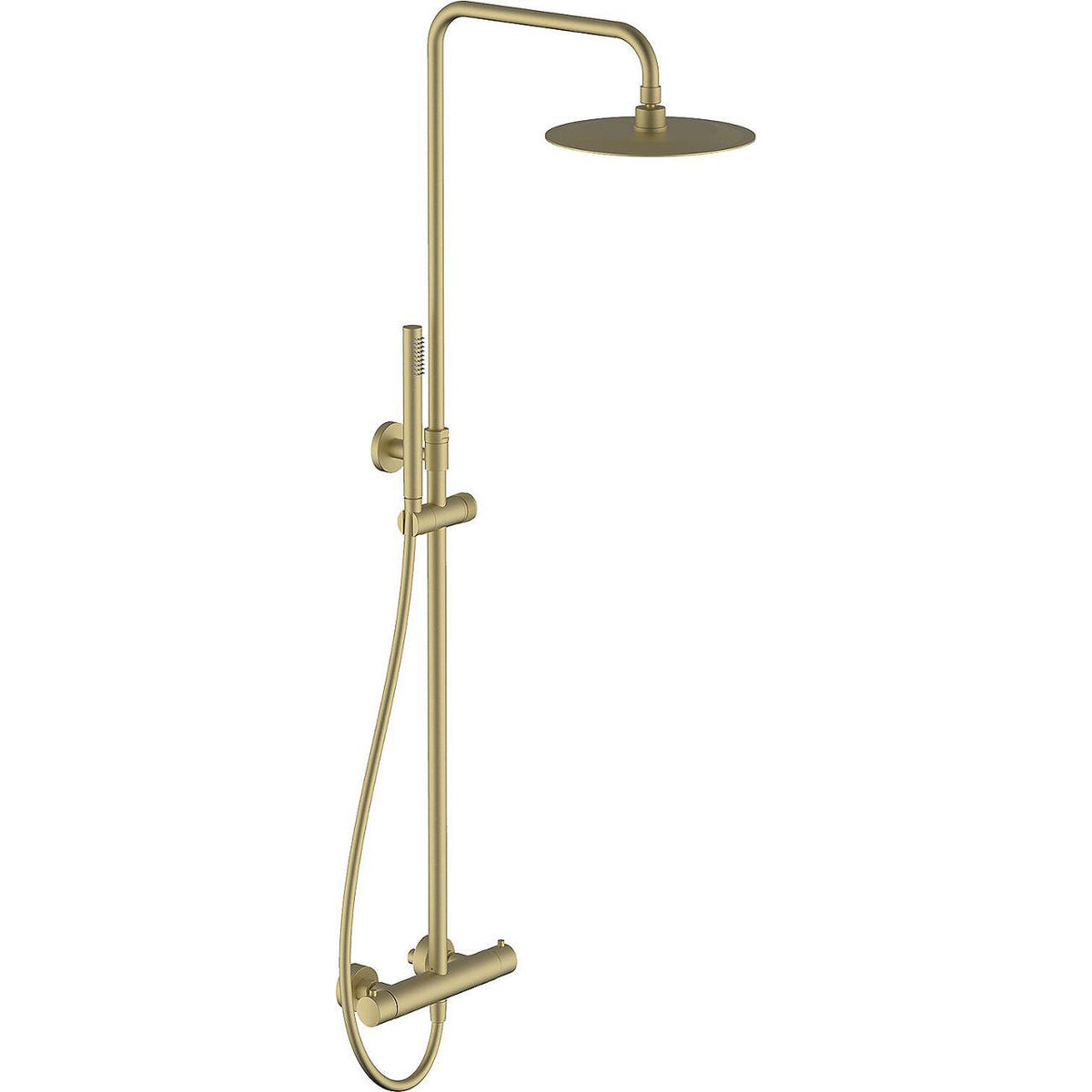 Systeme de douche thermostatique Comallo 2.0 graphite avec barre telescopique