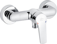 Mitigeur douche apparent Heinrich Schulte Alpha 100 saillie 60 mm chromé