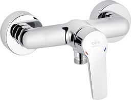 Mitigeur douche apparent Heinrich Schulte Alpha 100 saillie 60 mm chromé
