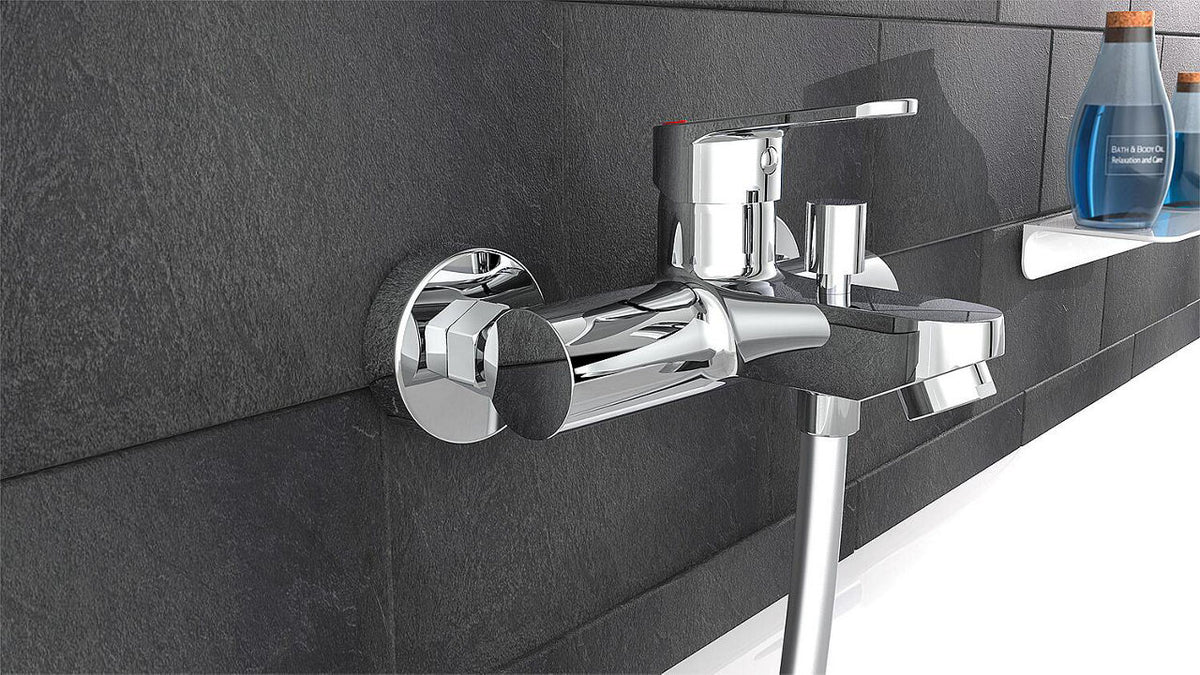 Mitigeur bain/douche apparent Nevado saillie 150 mm chromé