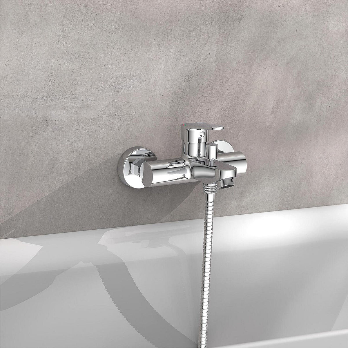 Mitigeur bain/douche apparent Nevado saillie 150 mm chromé