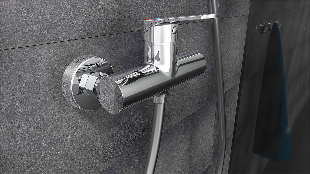 Mitigeur douche apparent Nevado saillie 58 mm chromé