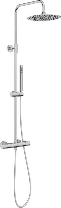 Colonne de douche thermostatique Tanos avec pomme Ø250mm et douchette chrome