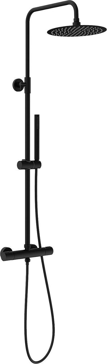 Colonne de douche thermostatique Tanos avec pomme Ø250mm et douchette chrome