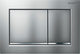 Plaque de commande Geberit Omega 20 Square, rinçage à 2 quantités