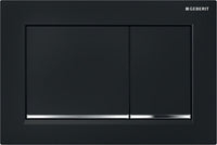 Plaque de commande Geberit Omega 20 Square, rinçage à 2 quantités