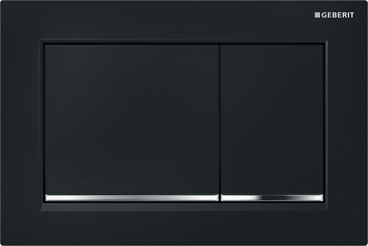 Plaque de commande Geberit Omega 20 Square, rinçage à 2 quantités