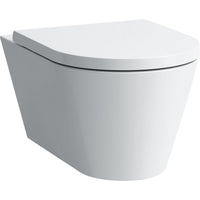 Pack combiné Laufen Kartell WC suspendu à fond creux avec LCC, blanc, sans bride de rinçage, Abattant WC fermeture douce