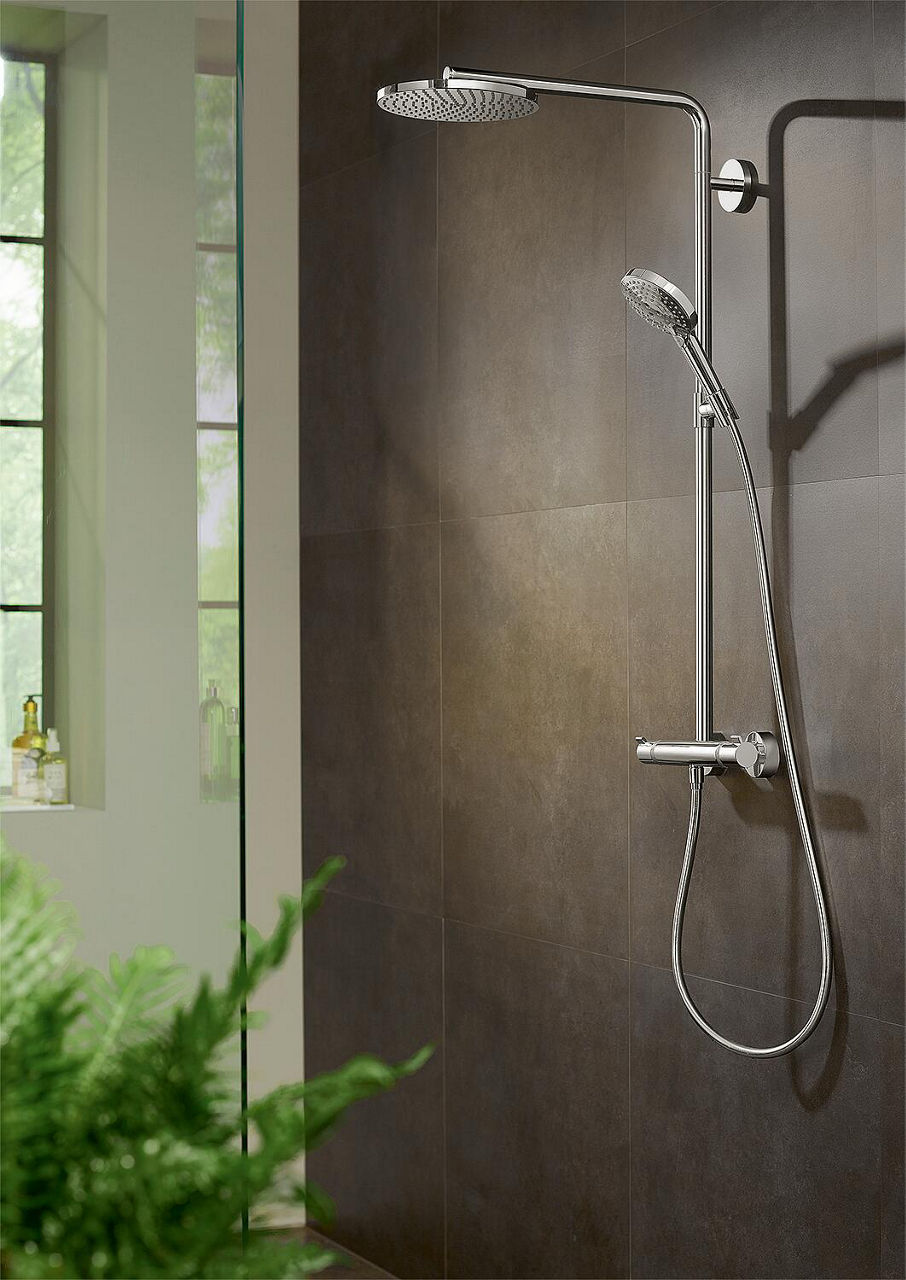 Hansgrohe Raindance Select S 240 1jet PowderRain Duschsäule mit Thermostat, Chrom