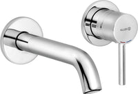 Mitigeur de lavabo mural Kludi BOZZ saillie 230 mm chromé