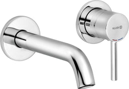 Mitigeur de lavabo mural Kludi BOZZ saillie 230 mm chromé