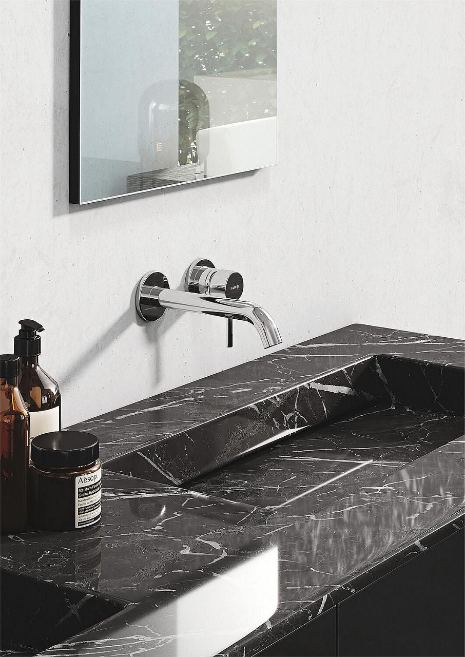 Mitigeur de lavabo mural Kludi BOZZ saillie 180 mm chromé