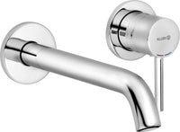 Mitigeur de lavabo mural Kludi BOZZ saillie 180 mm chromé