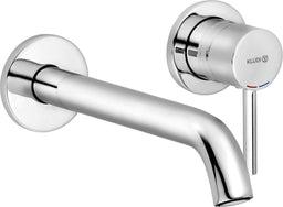 Mitigeur de lavabo mural Kludi BOZZ saillie 180 mm chromé