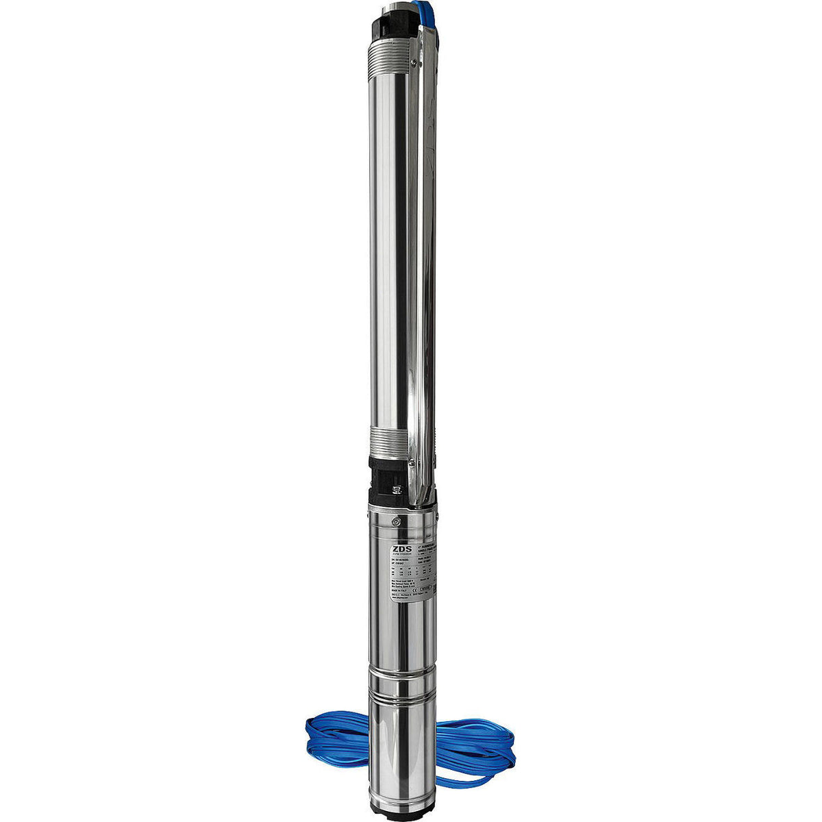Pompe immergée de forage ZDS QPGo 4 (moteur refroidi par huile, sans protection marche à sec)