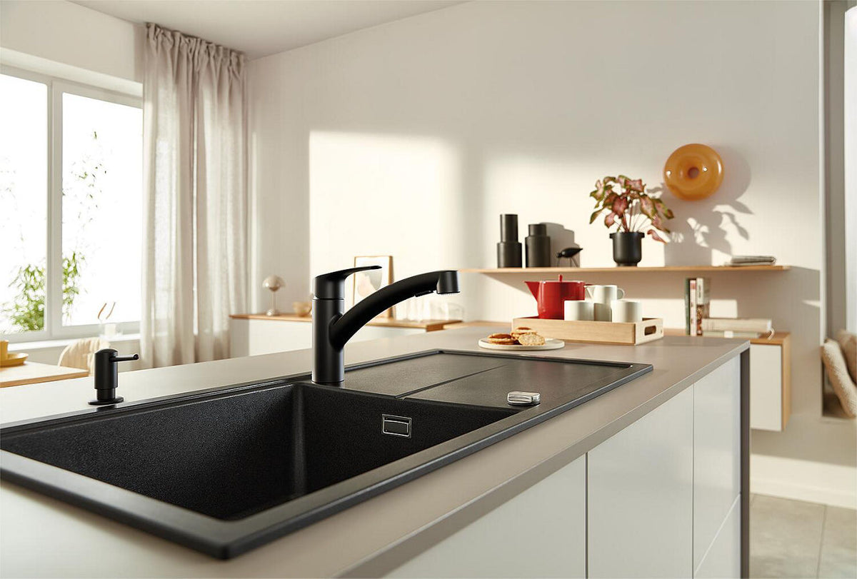Mitigeur d'évier Grohe Eurosmart douchette extractible Saillie 227 mm