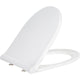 Abattant WC Geberit Acanto blanc, fermeture douce + Quick-Release verriegelbar, pour TurboFlush WC