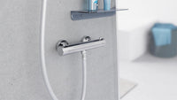 Thermostatique douche apparent Perico saillie 70 mm chromé