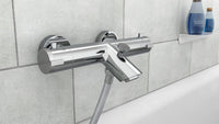 Thermostatique bain-douche apparent Perico saillie 155 mm chromé