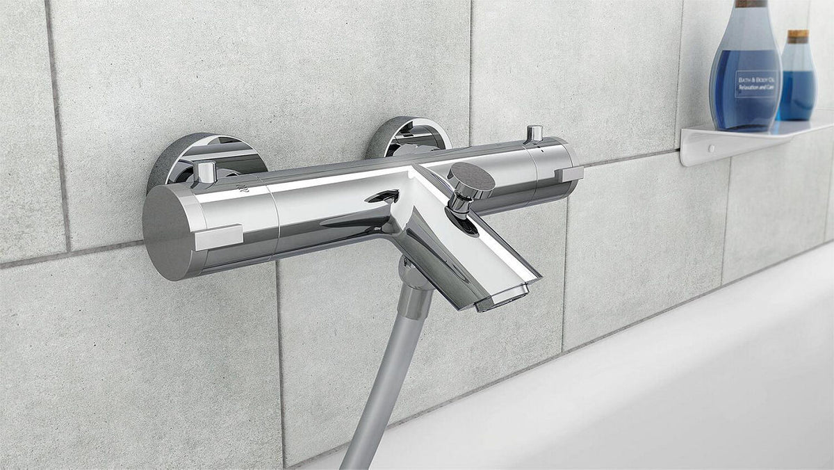 Thermostatique bain-douche apparent Perico saillie 155 mm chromé
