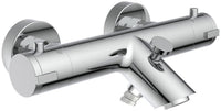 Thermostatique bain-douche apparent Perico saillie 155 mm chromé