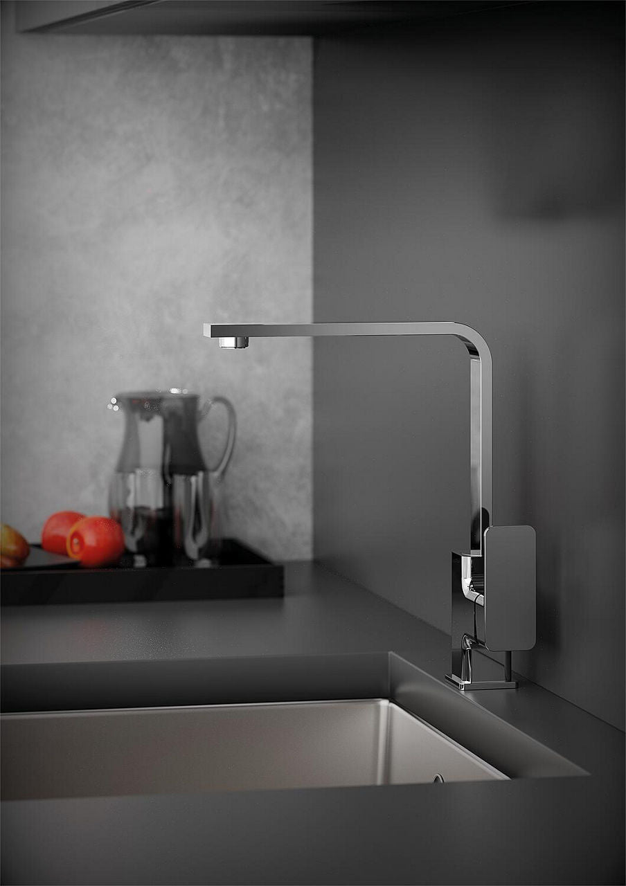 Mitigeur d'évier Nevado carré avec bec orientable