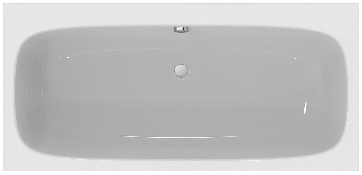 Baignoire duo Ideal Standard i.life 180x80 cm acrylique blanc