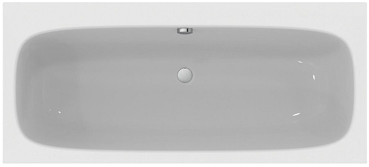 Baignoire duo Ideal Standard i.life 180x80 cm acrylique blanc