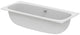 Baignoire duo Ideal Standard i.life 180x80 cm acrylique blanc