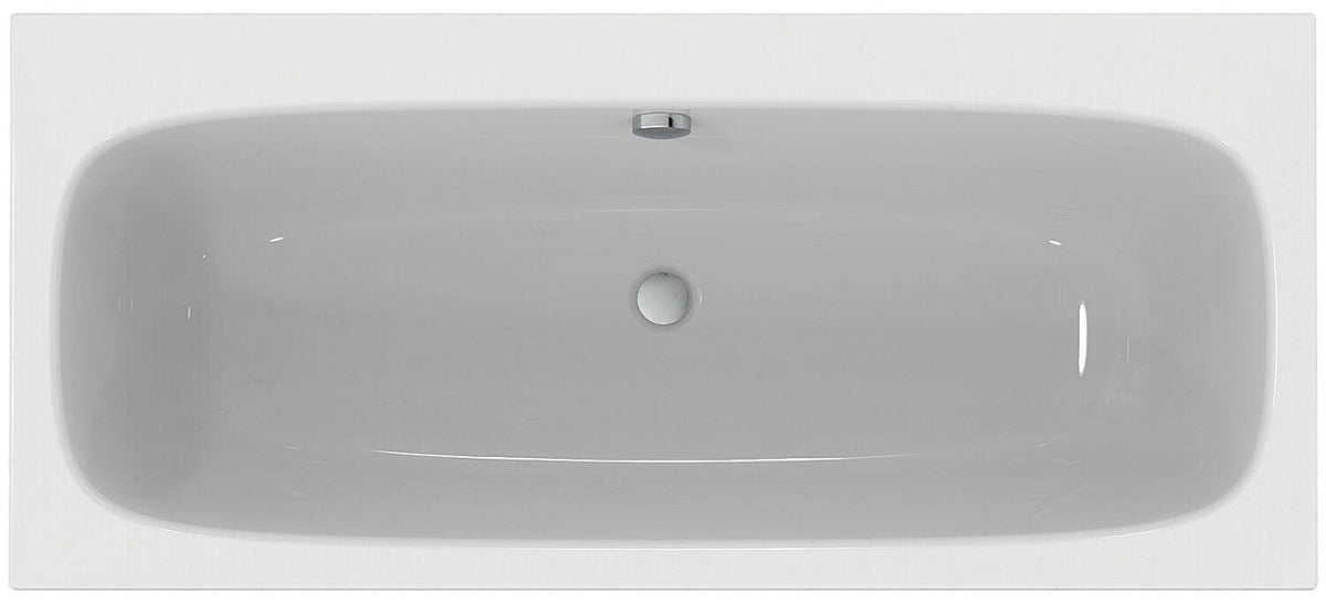 Baignoire duo Ideal Standard i.life 180x80 cm acrylique blanc