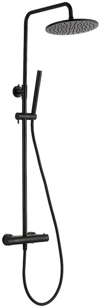 Colonne de douche Serdini thermostatique avec pomme de tete ø 250mm et douchette chrome