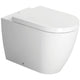 WC au sol à fond creux Duravit ME by Starck 370x400x600 mm, bord de rinçage halb ouvert, sortie horizontale