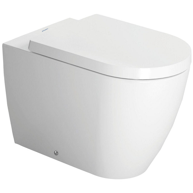 WC au sol à fond creux Duravit ME by Starck 370x400x600 mm, bord de rinçage halb ouvert, sortie horizontale