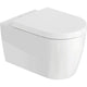 Pack combiné Duravit ME by Starck, fond creux bord de rinçagelos avec fermeture douce Abattant WC