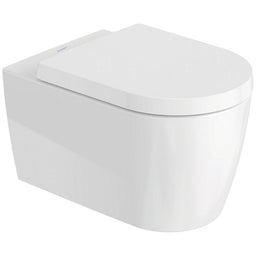 WC suspendu à fond creux Duravit ME by Starck avec WonderGliss 374x355x570 mm bord de rinçagelos
