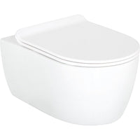 Pack combiné Seja Wand-fond creux WC bord de rinçagelos et Abattant WC Kapuas Sandwich softclose