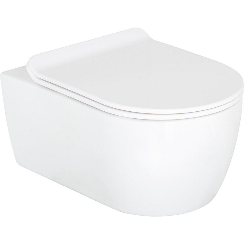 Pack combiné Seja Wand-fond creux WC standard et Abattant WC Kapuas Sandwich softclose