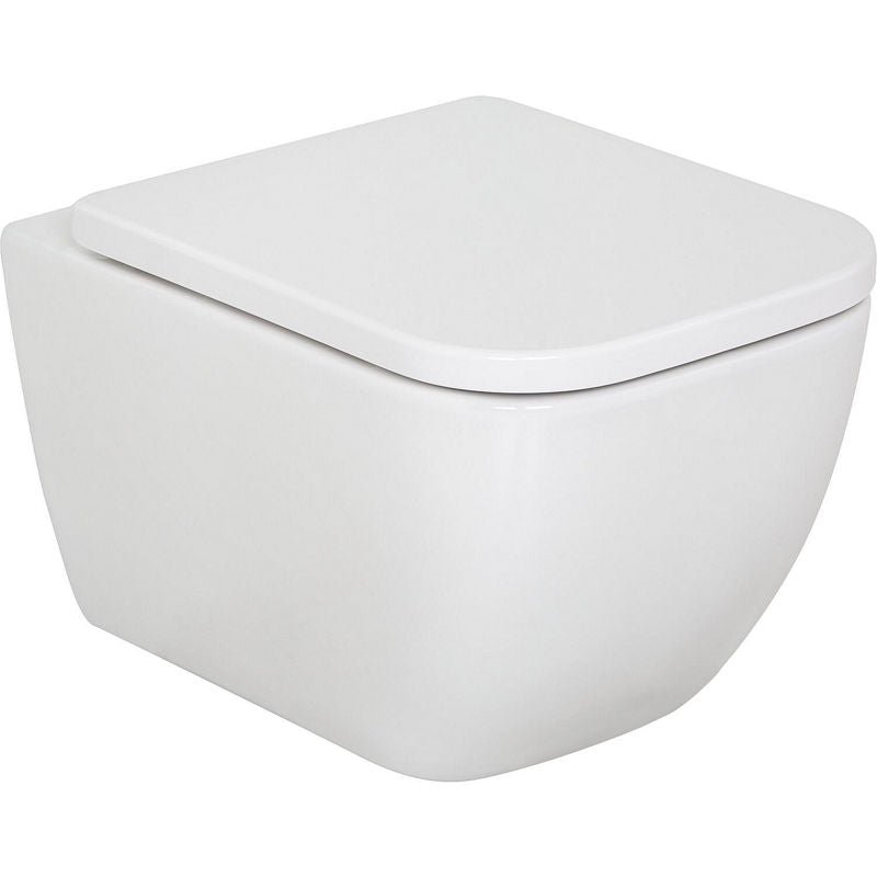 Pack combiné Angara Wand-fond creux WC bord de rinçagelos et Abattant WC Angara softclose
