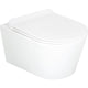 Pack combiné Kuraika Wand-fond creux WC bord de rinçagelos et Abattant WC Kapuas Sandwich softclose