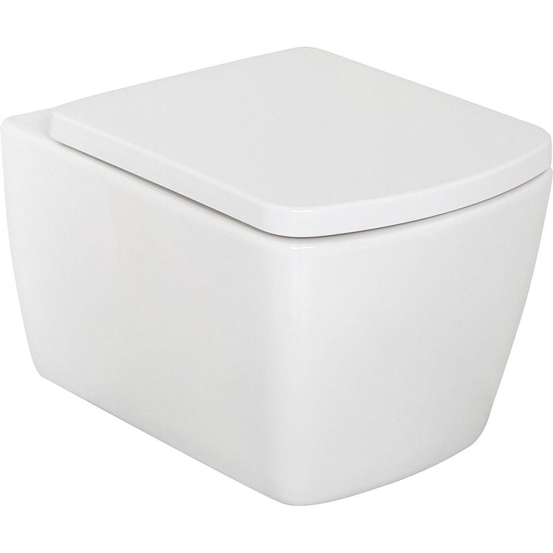 Pack combiné Aldoma Wand-fond creux WC bord de rinçagelos et Abattant WC Aldoma softclose